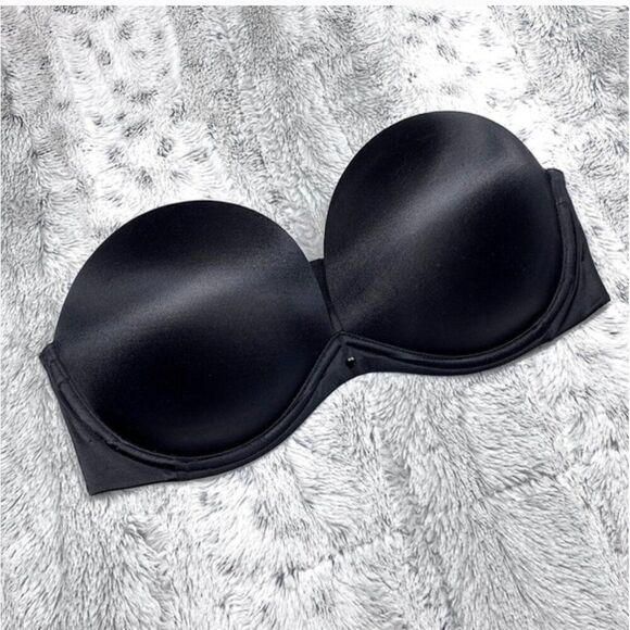 💖Victoria’s Secret Very Sexy Strapless Bra in BLACK, Size: 34D - Picture 2 of 7